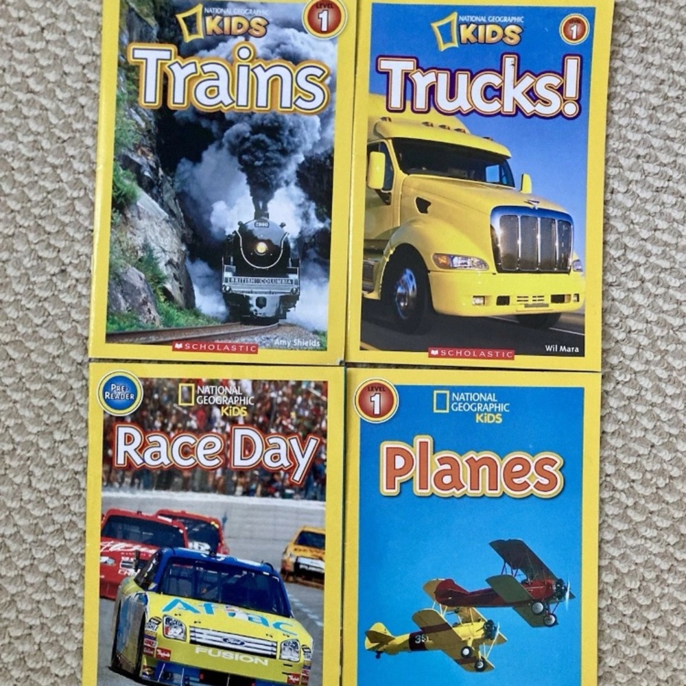 National Geographic leveled readers transportation Levels pre-reader & 1
